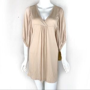𝅺new- Tramp Slip Mini Dress Oversized Puff Sleeves